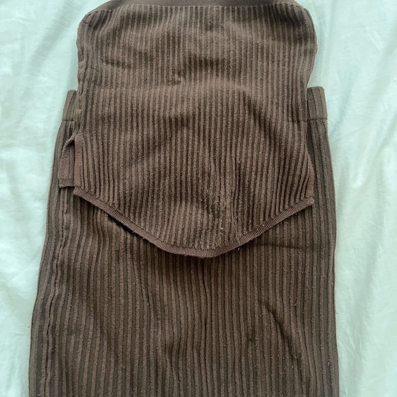 Whitefox BROWN knit skirt set - Picture 2 of 2